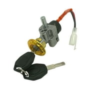 Vsenkes Key Switch Motorcycle Spare Part with 2 Keys Replacement Lightweight Battery Box Lock 24mm to 30mm